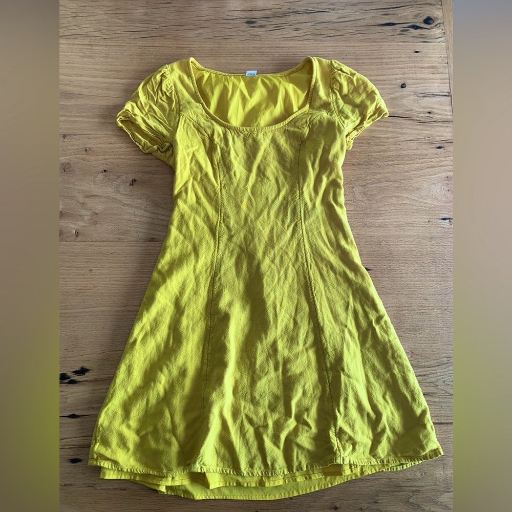 Old Navy Princess‎ Women’s XS Yellow Cap Sleeve Lined Dress Preloved